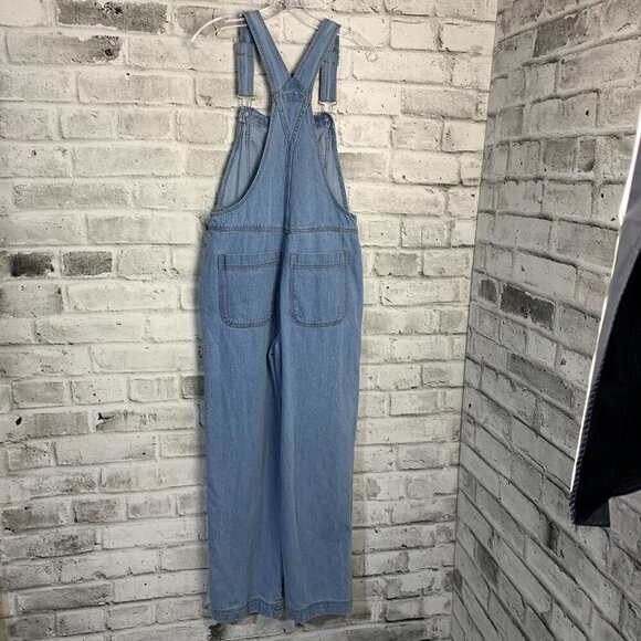 Vintage 90s Nevada Oversized Baggy Fit Carpenter Cargo Denim Overalls - Picture 5 of 9